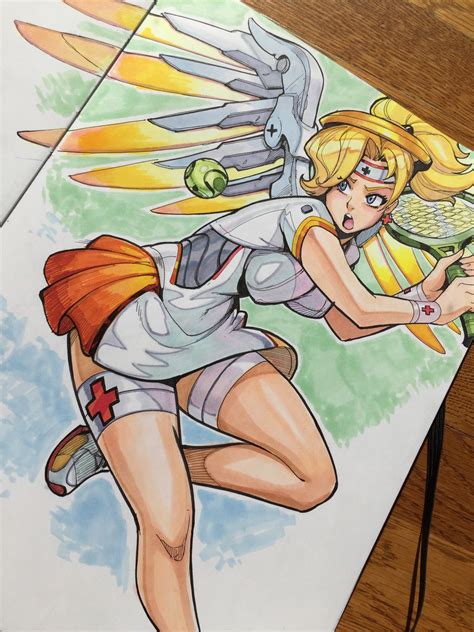 tennis player mercy overwatch know your meme
