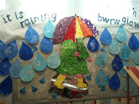 rainy day classroom displays weather theme preschool crafts