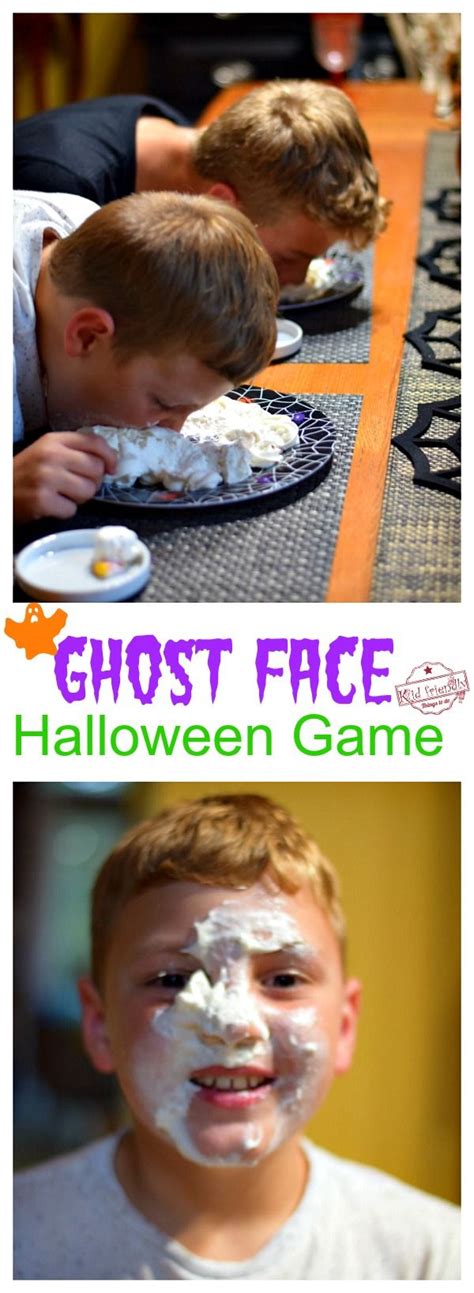 ghost face halloween game for all ages to play recipe