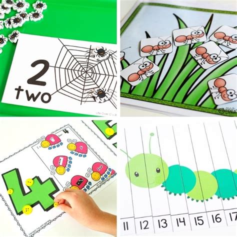 insect printables  preschoolers stay  home educator