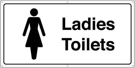 ladies toilet sign