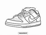 Coloring Pages Force Air Low Shoes Sneaker Drawing Popular sketch template