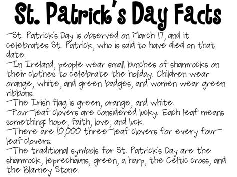 Happy St Patrick’s Day History Facts Background About