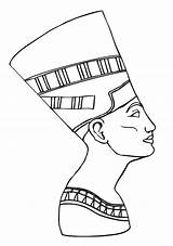 Nefertiti Drawing Draw Coloring Pages Template Getdrawings sketch template
