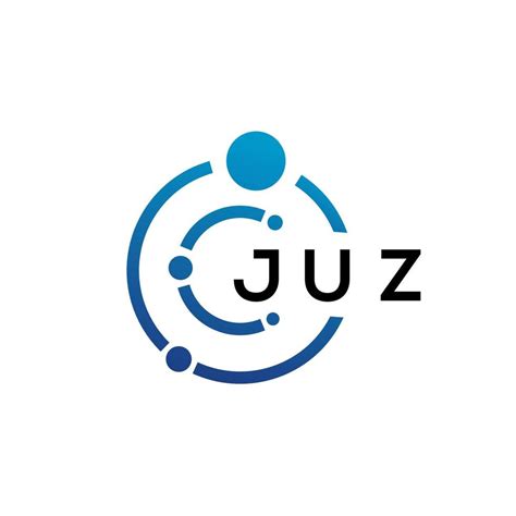 juz letter technology logo design  white background juz creative