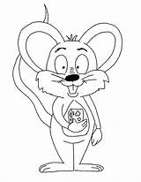 Mewarnai Tikus Animasi Bergerak Anda sketch template
