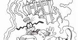 Terror Tower Coloring Disney Pages sketch template