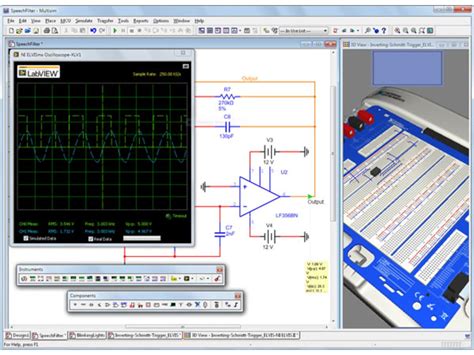 digilent ni multisim student edition circuit design  simulation software tequipment