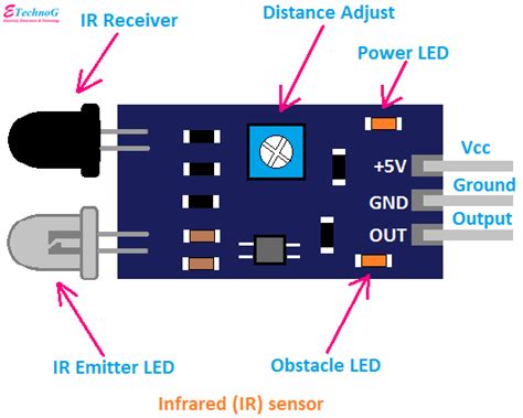 ir sensor circuit connection diagram project etechnog