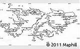 Map Blank Simple Islas Falkland Malvinas Islands Indicates Overall Regions Outline Shape sketch template