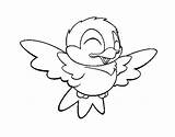 Uccello Simpatico Oiseau Pajarito Pajaritos Petit Coloriage Colorier Sympathique Coloriar Stampare Simpático Uccelli Oiseaux Acolore Malandros Imprimer Coloritou Seonegativo sketch template