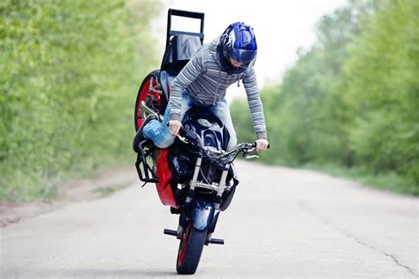public motorbike stunt   threaten  injury claim johnson