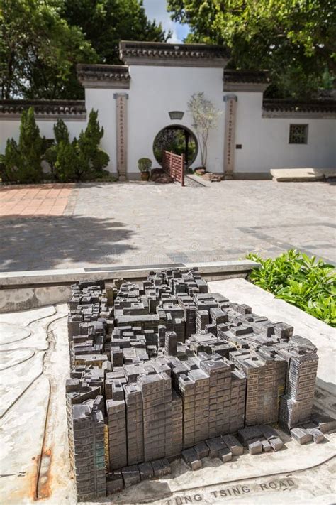 miniature model   kowloon walled city editorial photo image  architecture travel