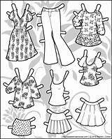 Paper Doll Clothes Mannequin Summer Clothing Coloring Pages Dolls Ms Color Printable Paperthinpersonas Click Match Mix Pdf Dpi Colorable Getcolorings sketch template