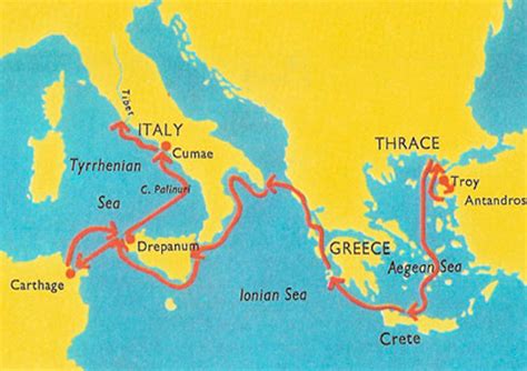 class notes  journey  aeneas greek  roman mythology