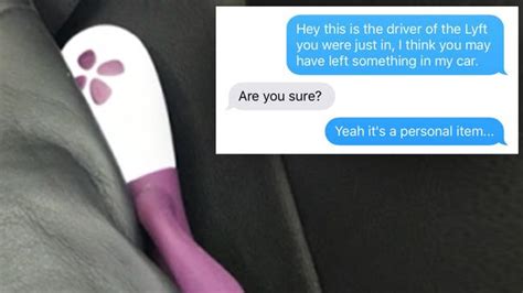 Woman Leaves Sex Toy In Back Of Lyft Share Car ‘omg I’m