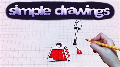 simple drawings    draw nail polish youtube
