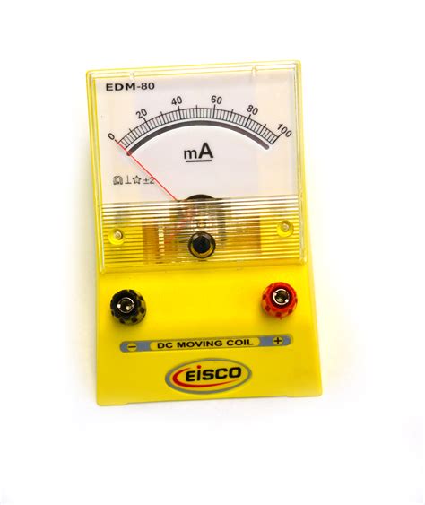 eisco labs analog ammeter dc current meter   milliamp ma