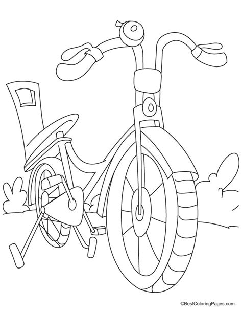 bike coloring pages coloring home