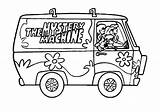 Coloring Mystery Scooby Doo Machine Pages Printable Sheet Print sketch template