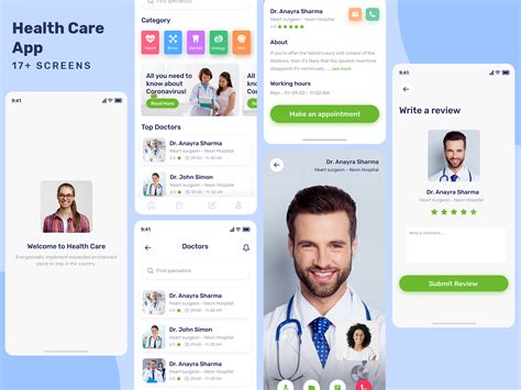 health care ios app design  figma uplabs