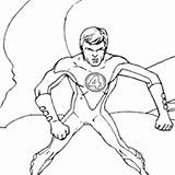Fantastic Mr Coloring Pages Super Heroes Stretch Mister Four Hellokids Power Rescue sketch template