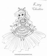 Ever After High Coloring Pages Kitty Cheshire Colouring Kara Madeline Hatter Realm Getcolorings Getdrawings Color Da Colorings Visit Sweet Adult sketch template