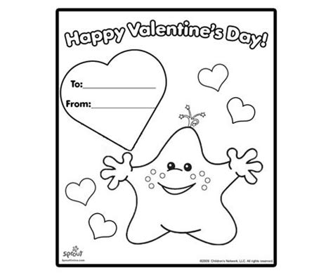 valentine card coloring pages