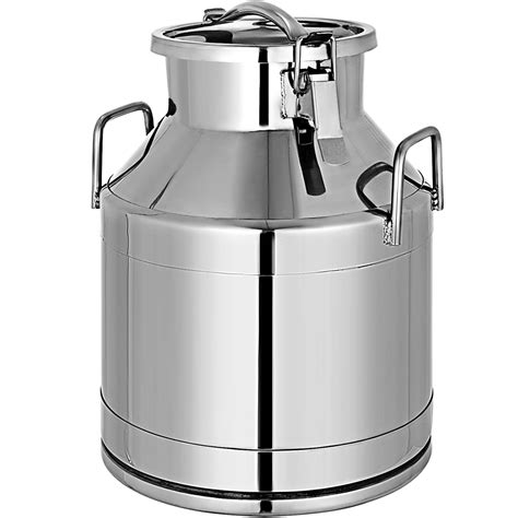 vevor stainless steel milk   liter milk bucket wine pail bucket