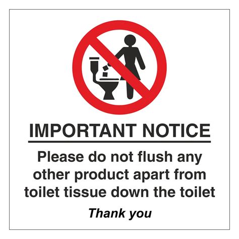 flush sign aston safety signs