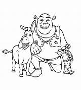 Shrek Coloring Donkey Puss Boots Pages Printable Colouring Dreamworks Donkeys Third Ecoloringpage Cartoon Characters Animation Disney sketch template