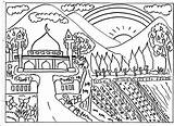 Pemandangan Diwarnai Mewarnai Masjid Gunung Kartun Belum Dicontoh Terbaru Pelangi Cetak Semesta Bunga Indah Nusantara Mendapatkan Serta Silahkan sketch template