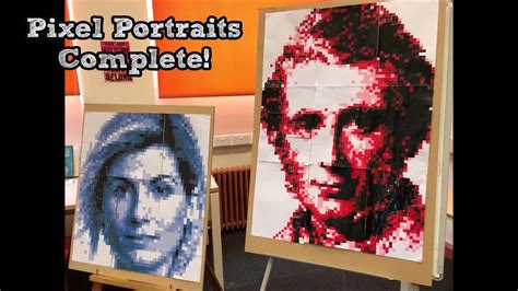 Making Pixel Portraits In Kendal Library Youtube