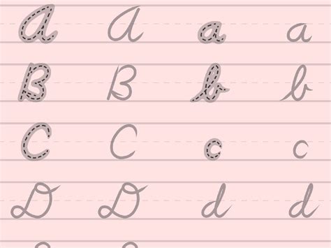cursive letters chart ideas  pinterest