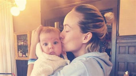 olivia wilde shares adorable photo of four month old daisy