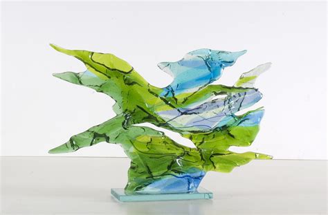 daan lemaire abstract schilderij landscape modern glass art