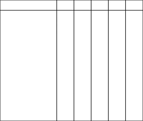 printable  column chart