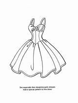Coloring Dress Pages sketch template