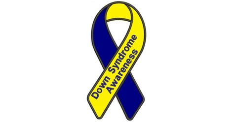 down syndrome awareness ribbon applique machine embroidery digitized design pattern