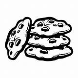 Cookie Chocolate Chip Vector Cookies Clipart Vecteezy Illustration Graphics Clipground sketch template