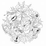 Coloring Pages Enchanted Forest Anti Stress Nature Adult Flowers Book Relaxation Drawing Printable Coloriage Pour Adulte Fleurs Jolie Et sketch template