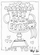 Dad Coloring Fathers Ever Pages Printable Print sketch template