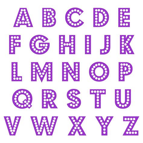 images   printable polka dot alphabet bubble letter