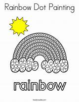 Coloring Dot Rainbow Painting Built California Usa Print Twistynoodle Cursive Noodle sketch template