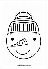 Coloring Snowman Face Christmas Pages Sheets Getcolorings Snow Printable Megaworkbook sketch template