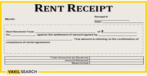 rent receipt format  complete guideline