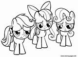 Coloring Pony Rainbow Dash Pages Little Cutie Mark Crusaders Printable Colouring Drawing Printables Color Preschool Crusader Print Pinkie Pie Mlp sketch template