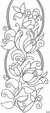 Patterns Coloring Embroidery Textile Pages Designs Motifs Border Pattern Crewel Quilting Textiles Quilt Inspiration Paper sketch template
