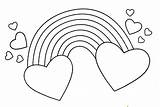 Rainbow Coloring Hearts Pages Regenbogen Heart Ausmalbilder Mandala Von Zum Pokemon Gemerkt Drawing Malvorlagen Herzen sketch template