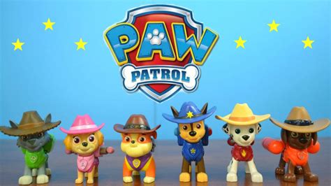 paw patrol cowboy hero pup series action pack pups complete set toy